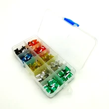 

100pcs/lot assorted Mini Low Profile Fuse Box 5 7.5 10 15 20 25 30 A AMP for Car Truck