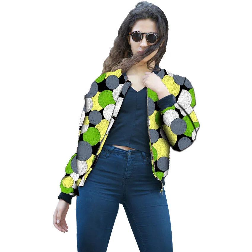 

Spring autumn jacket women coat windbreaker women bomber jacket zipper African print outwear jacket custom made women's clothing