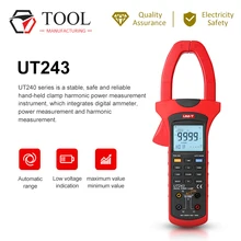 UNI-T UT243 мощность и гармоники клещи мультиметр 3 фазы 600 в 1000 UT-243