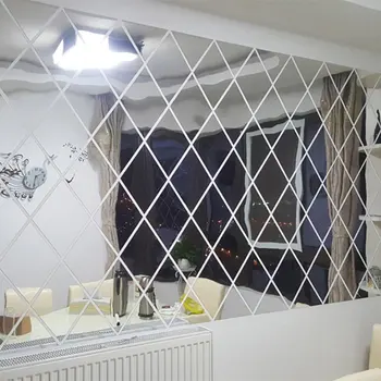 

3D Mirror Removable Waterproof Self-adhesive Mirror Stickers Home Bathroom Kitchen Wall Stickers Kitchen Decoration