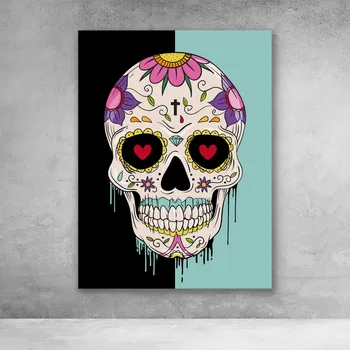 

hand made abstract Person cranial art by hand painted pop art on canvas graffiti street art good for bedroom decoration