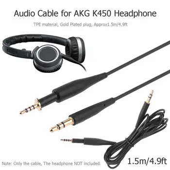 

ALLOYSEED 150cm Audio Extension Cable 2.5mm Male to 3.5mm Male Converter Adapter For AKG K450 Q460 K480 K451 Headphone Headset