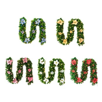 

2.7M LED Tree Hanging Ornament Rattan Colorful Decoration For Christmas Party Wedding Home Outdoor Garland Wreath Decoration