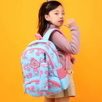 

Large Schoolbag Cute Student School Backpack Printed Waterproof Bagpack Primary School Book Bags For Teenage Girls Kids