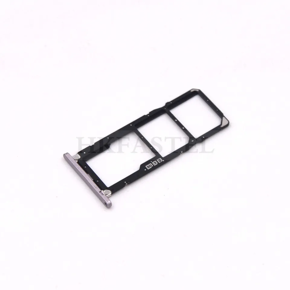 Card tray Gold Для Asus Zenfone Max Pro(M1) ZB601KL задний корпус задняя крышка батарейный отсек+ Боковая кнопка громкости+ объектив камеры - Цвет: Card tray Gold