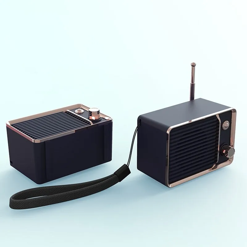 Портативный bluetooth-динамик Ретро Мини Портативный беспроводной bluetooth-колонка USB/TF карта музыкальный плеер HIFI сабвуфер динамик
