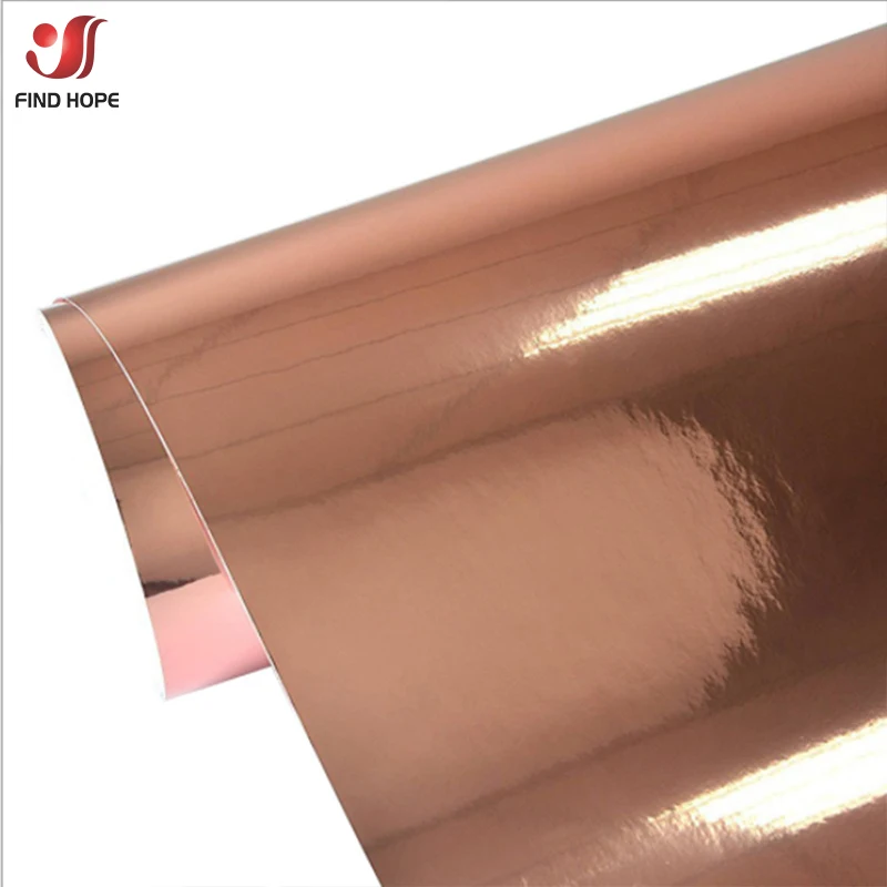 Chrome Rose Gold Adhesive Craft Removable Vinyl Sheet Christmas Outdoor Cup/Wall/Glass Home Decor for Cut DIY 12