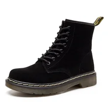 Мужские ботинки из натуральной кожи и замши; коллекция года; популярные ботинки в байкерском стиле; мужские Ботинки martin; ботильоны; сезон осень-зима; ботинки размера плюс 45, 46