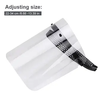 

5pcs Anti-fog Full Face Shield Cover Adjustable Plastic Protective Cap Kid/Adult Splash Resistant