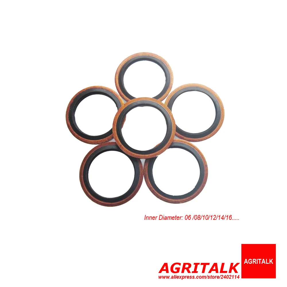 Set Of Seal Washers For Fuel Or Oi Pipe , Part Name Jbt9826 / 8