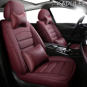

KADULEE Custom Leather car seat cover For JEEP Compass Wrangler Patriot Cherokee Grand Cherokee Commander Renegade seat cars