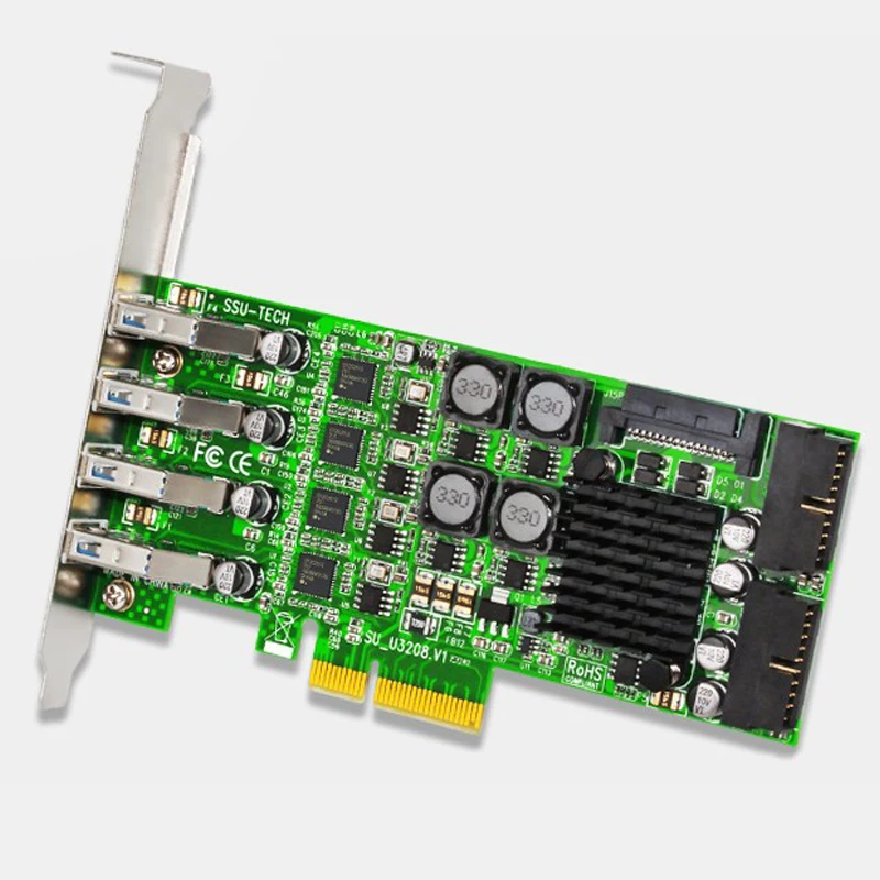 Добавить на карту PCI Express USB 3,0 PCI-E 19 Pin USB 3,0 адаптер PCI-E к USB 3,0 контроллер PCI E PCIE USB3.0 карта расширения для ПК