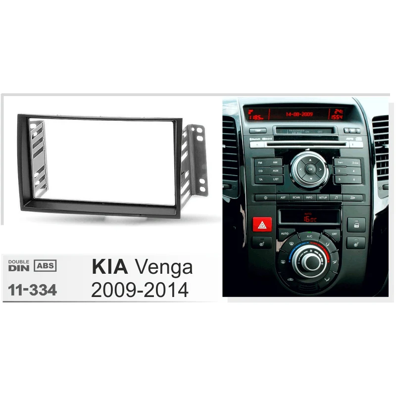 Kia Venga 2009-2014  2din  dvd Facia  DVD ׷ CD г  ŰƮ Ʈ   ̽ ÷Ʈ   ܼ