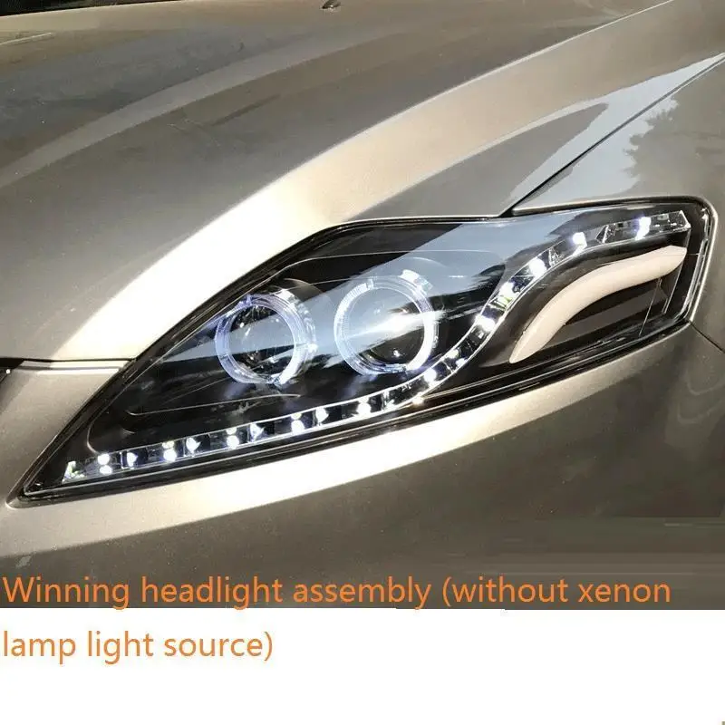 Внешний стиль Luces Para Авто Лампа Cob Led Drl дневные ходовые фары автомобильные огни в сборе 17 18 для Ford Mondeo - Цвет: MODEL F