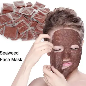 

Pure Seaweed Face Mask Powder Collagen Mask Anti Aging Wrinkle Whitening Moisturizing Beauty Salon-packed Seaweed Mud Mask Tray