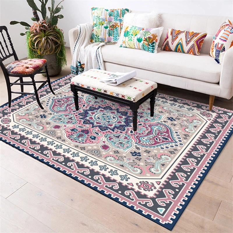 

Persian Style Carpet and Rug Living Room Bedroom Luxurious Carpets Classic Turkey Study Non-Slip Floor Mat Coffee Table Area Rug