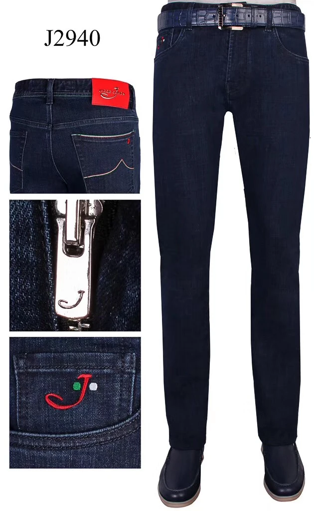 

BILLIONAIRE Jeans Cotton cowhide men 2019 new winter Thick Fashion comfort embroidery elasticity pattern zipper free shipping