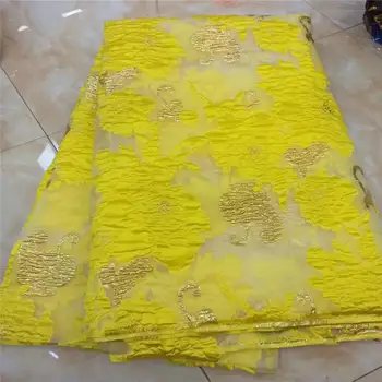 

Burnt Orange Latest African Lace Fabric 2019 High Quality Lace French Nigerian Sequence Lace Fabrics With Sequins JX2401-3