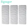 [Sigzagor] 3 Adult Diaper Inserts Incontinence Disable Washable Reusable Cloth Diaper Nappy Liner Big Microfiber,4 Layer 20x49cm 1