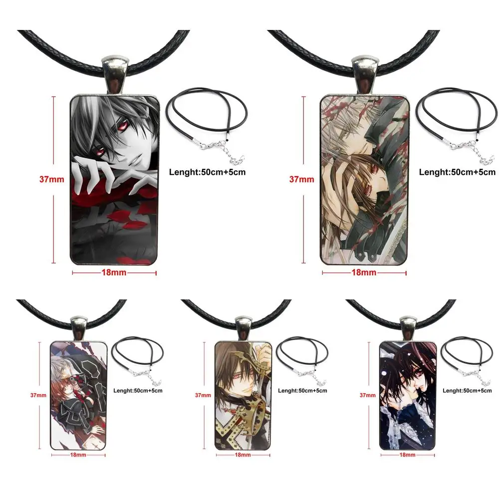 For Men Women Party Gift Brand Steel Color Jewelry Fashion Statement Necklace Glass Necklaces Pendants Vampire Knight | Украшения и