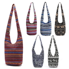 Women Hippie Shoulder Bags Travel Bag Large Ethnic Tote Handbag