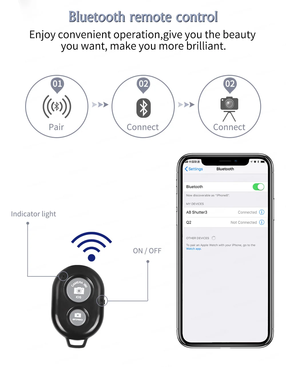 Anel de luz led com braço longo,