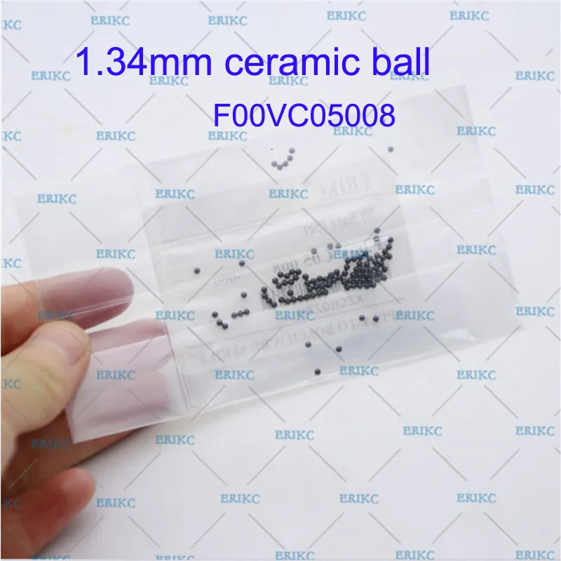 ERIKC Steel Ball F00VC05001 for Bosch 120 Injector Size 1.34mm Cermaic F00VC05008 Auto Fuel Nozzle Control Valve Repair kits
