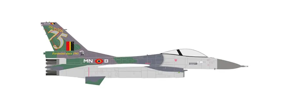 Herpa Belgium F-16A Fighter 1/72 diecast plane model aircraft