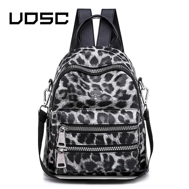 

UOSC Leopard Pattern Backpack Bag For Women 2019 Fashion School Book Backpack For Teenager Girl Leisure Packbag Travel Backpack