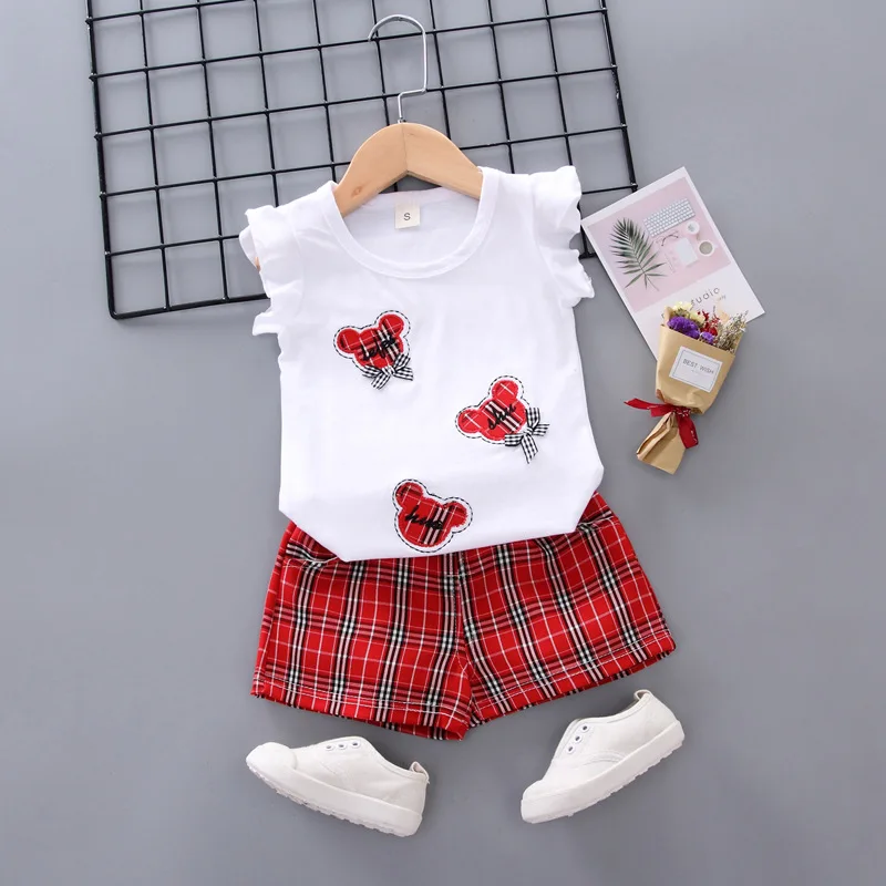 Baby New Year Clothes Fashion Newborn Summer Sleeveless Vest Plaid Shorts Infant Clothing Kids Bebes Jogging Suits Tracksuits Aliexpress