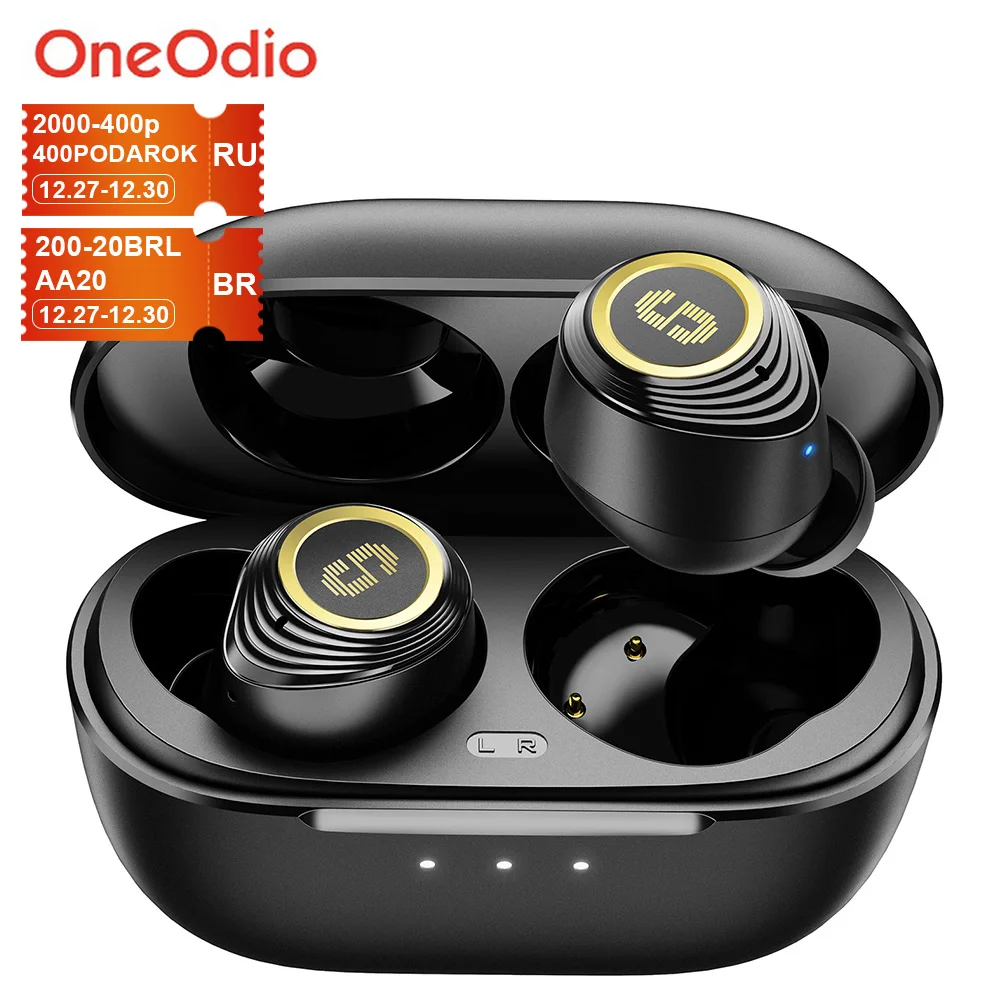 Беспроводные наушники Oneodio SuperEQ Q2 Pro ANC TWS Bluetooth 5 2 гибридные с активным
