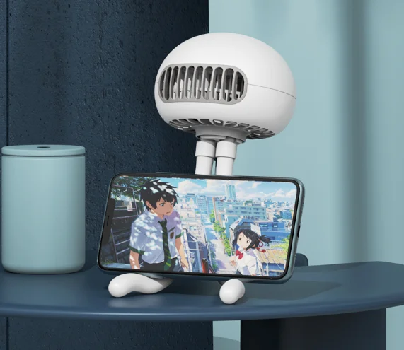 Portable silent office desk USB desktop small leafless clip-on octopus portable electric fan J03