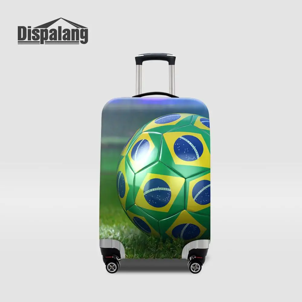 Luggage Cover08 Водонепроницаемый пылезащитный чехол для багажа для бразильских фанатов футбола, мужские модные чехлы для чемодана на заказ, аксессуары для путешествий - Цвет: Luggage Cover08
