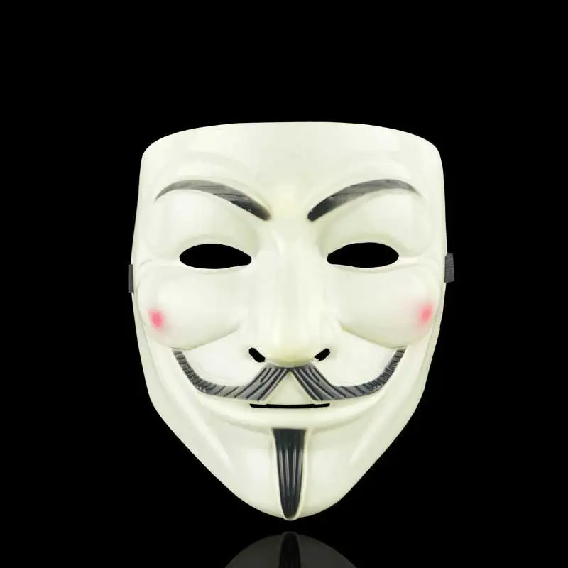 V For Vendetta PVC Mask Cosplay Full Face Film Theme Halloween Mask