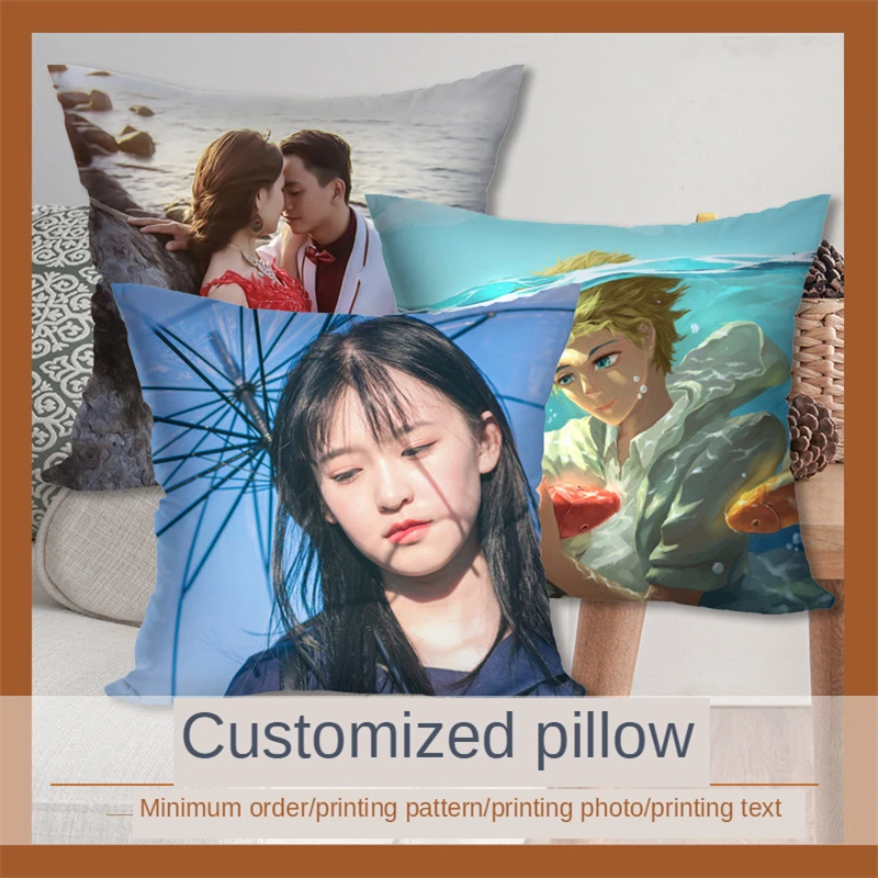 

B-LIFE Custom Design Photos or Text Throw Pillowcase Personalized Photo Pillow Love Photo Pillow Wedding Keepsake Pillow