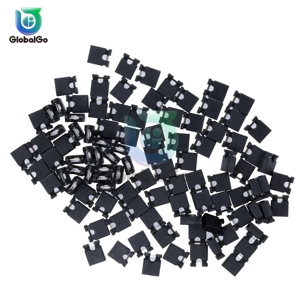

100pcs/Lot Mini Micro Jumper Cap for 2.54mm Header (shunts) Short Circuit Block Jumper Connector Cap