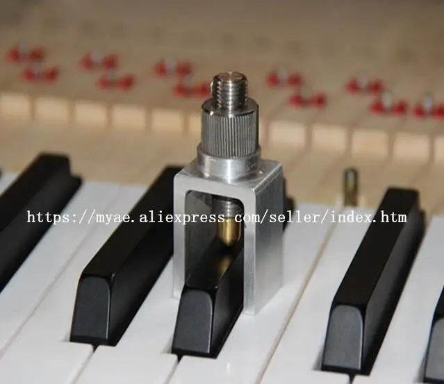 

Piano maintenance tools, black key leveling device, black key altimeter