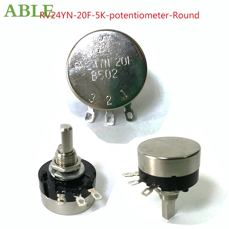5pcs/lot Rv24yn 20f 5k Potentiometer Round The Racing Steering Wheel