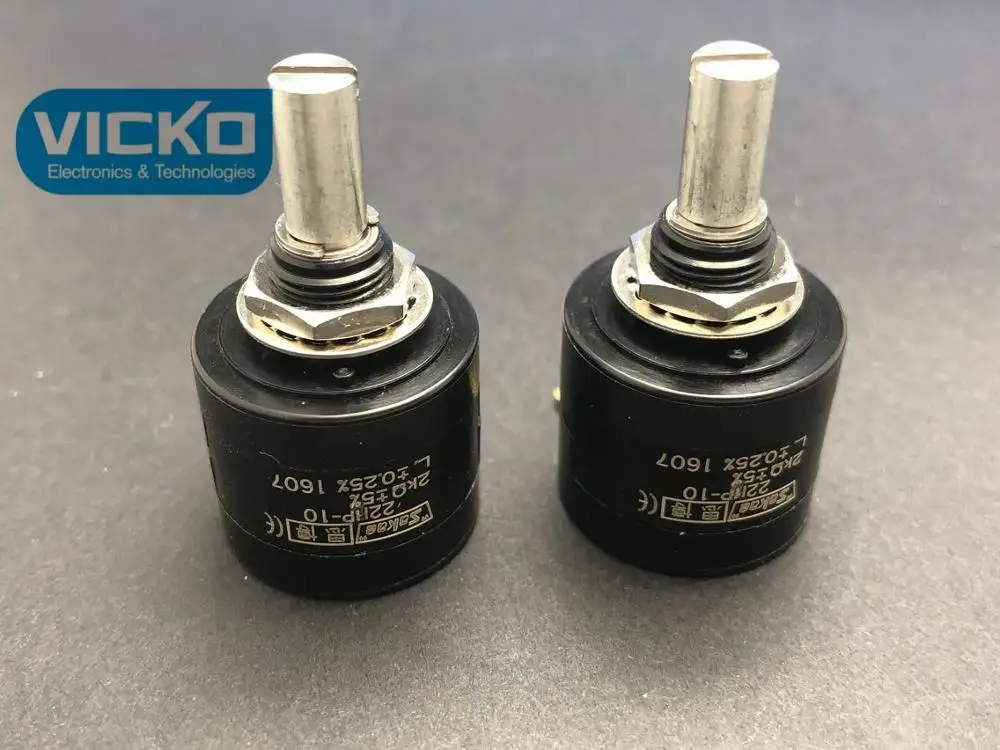[VK] Японский потенциометр sakae 22HP-10 1K 2K 5K 10K прецизионный многооборотный 10 2W Переключатель