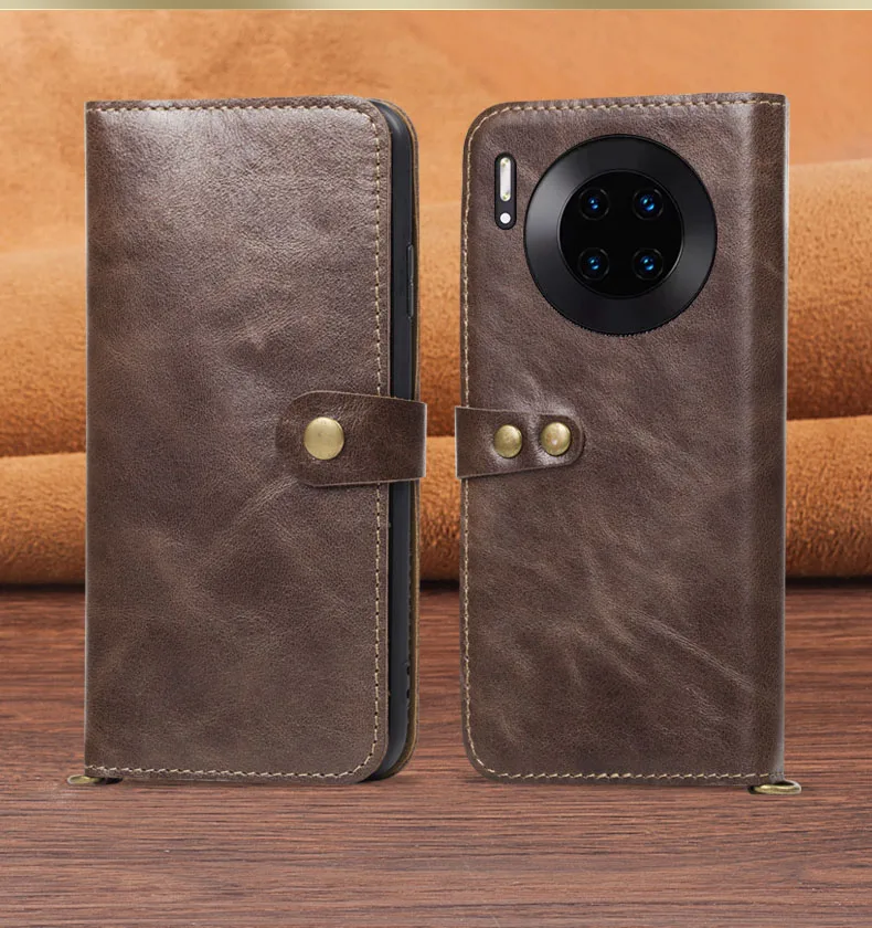 Роскошный чехол из натуральной кожи s для huawei mate 30 Pro из натуральной коровьей кожи, чехол-кошелек с откидной крышкой для huawei mate 30 mate 30 Чехол держатель для карт