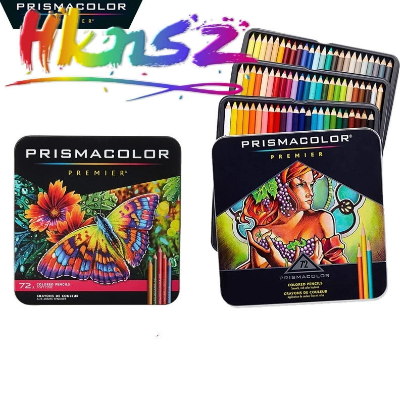 USA Prismacolor Premier Multicolour 72 Colors Professional oily Pencils Set Artist Painting Sketching Wood Color Pencil | Канцтовары для