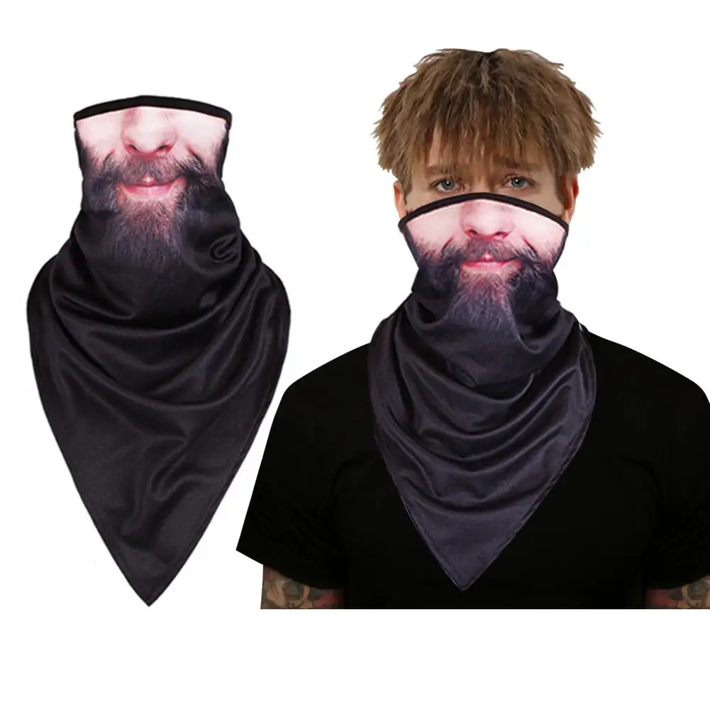 Flame Paisley Print Anti Sun Dustproof Breathable Bandana Neck Gaiter Face Cover Soft Neck Scarves