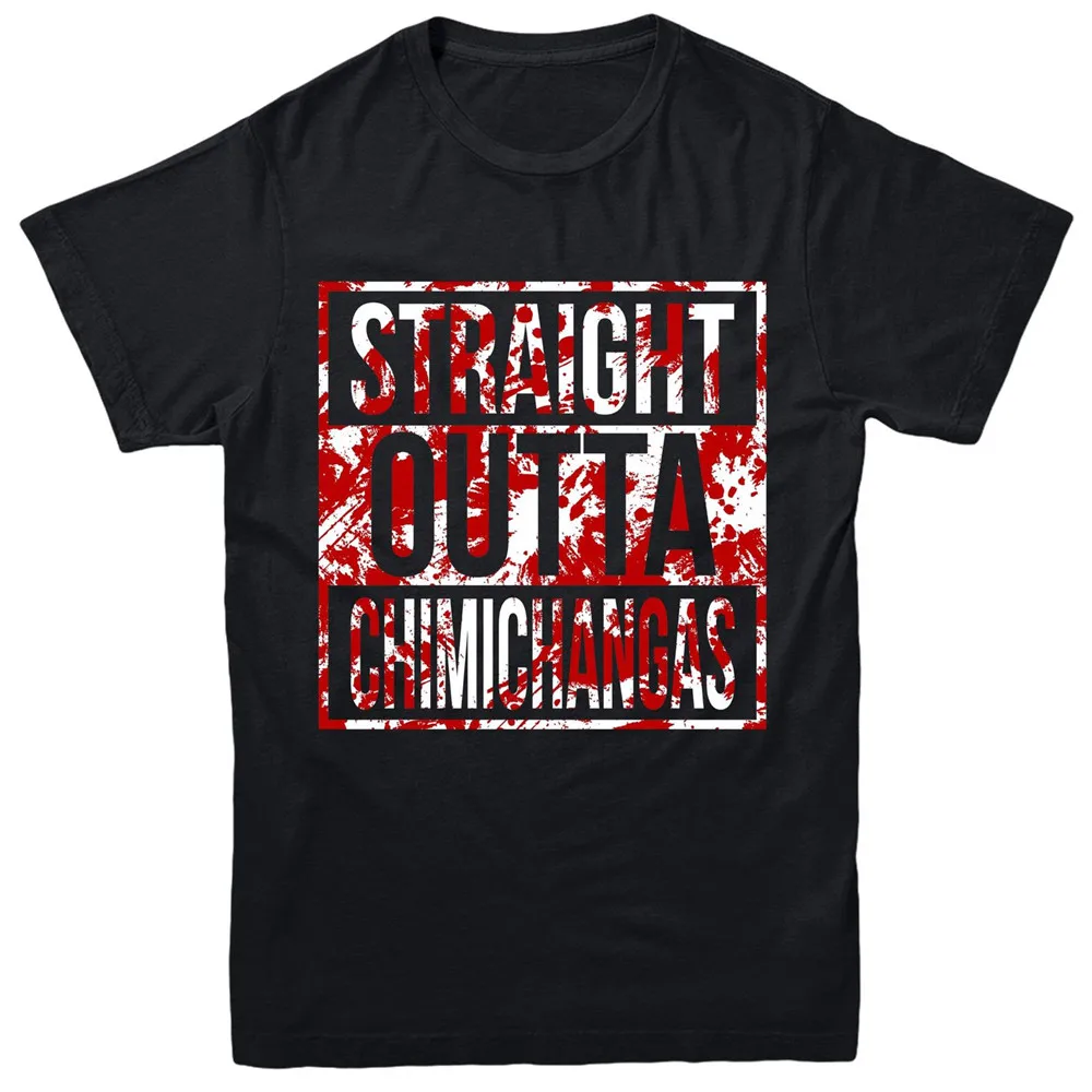 

Deadpool T-Shirt Straight Outta Chimichangas Spoof Inspired Tee Top Free Shipping Light Tee Shirt