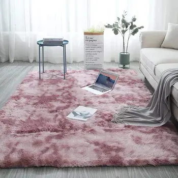 

Moderns Abstract Rugs Mat Decor Bedroom Living Room Fluffy Shag Rug Plush Carpet DNJ998