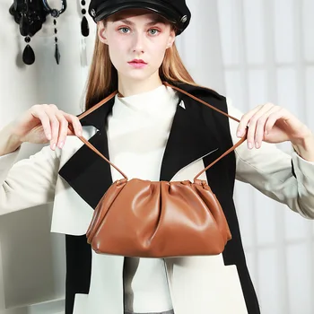 

2020 New Style Small Pleated Single-shoulder Crossbody Bag Dumplings Cloud Bag Carrying Ladies Hand Bags