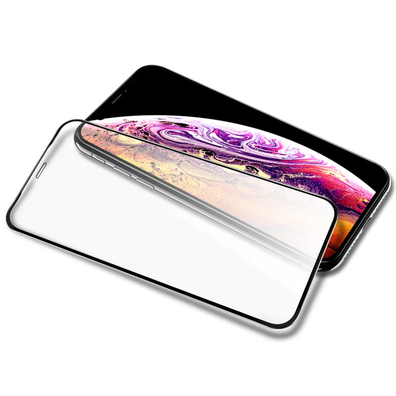 

Soft Fiber Edge Glossy Tempered Glass For Iphone11,11pro,11pro Max Anti-finger Anti-dust Protective Film Screen Protector