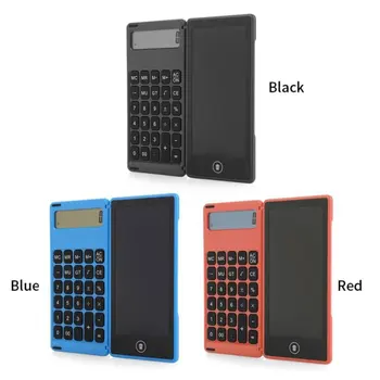

Three Generations Of Folding Calculator 6 Inch LCD Liquid Crystal 12 Digit Display Folding Ultra-thin Writing Board
