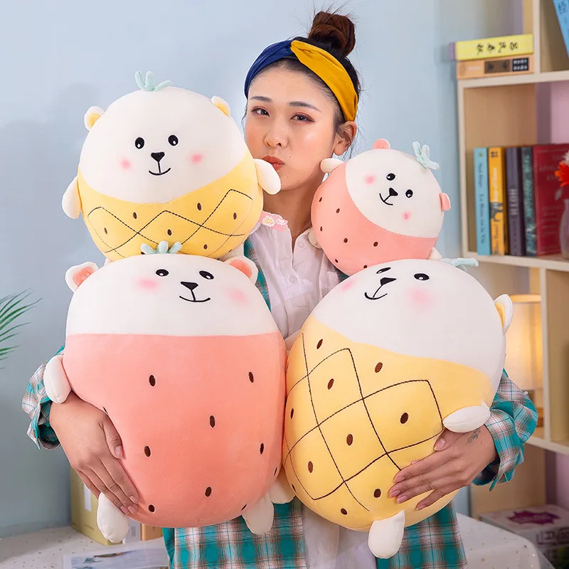 

New Style Software Fruit Bear Doll Plush Toys Pillow Doll Children GIRL'S Birthday Gift