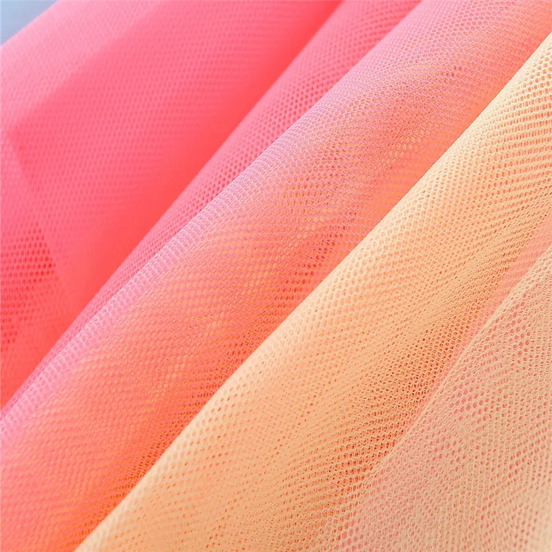 Girl Beautiful Clothe Rainbow Suit Cotton Letter Print Tshirt+Mesh tutu Short Skirt With Bow Set Fairy roupa infantil menina D35