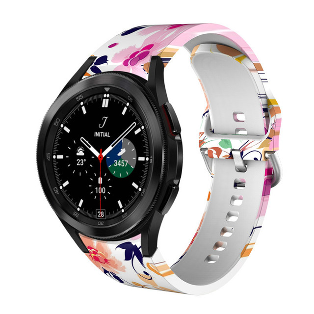Strap For Samsung Galaxy Watch 4 classic Band 46mm 42mm Printed pattern Bracelet For Galaxy 4 44mm 40mm Watch Correa